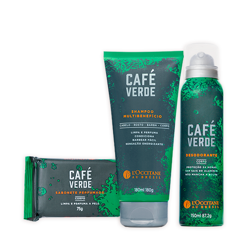 Combo Café Verde: Shampoo, Desodorante e Sabonete, ,  large image number 0